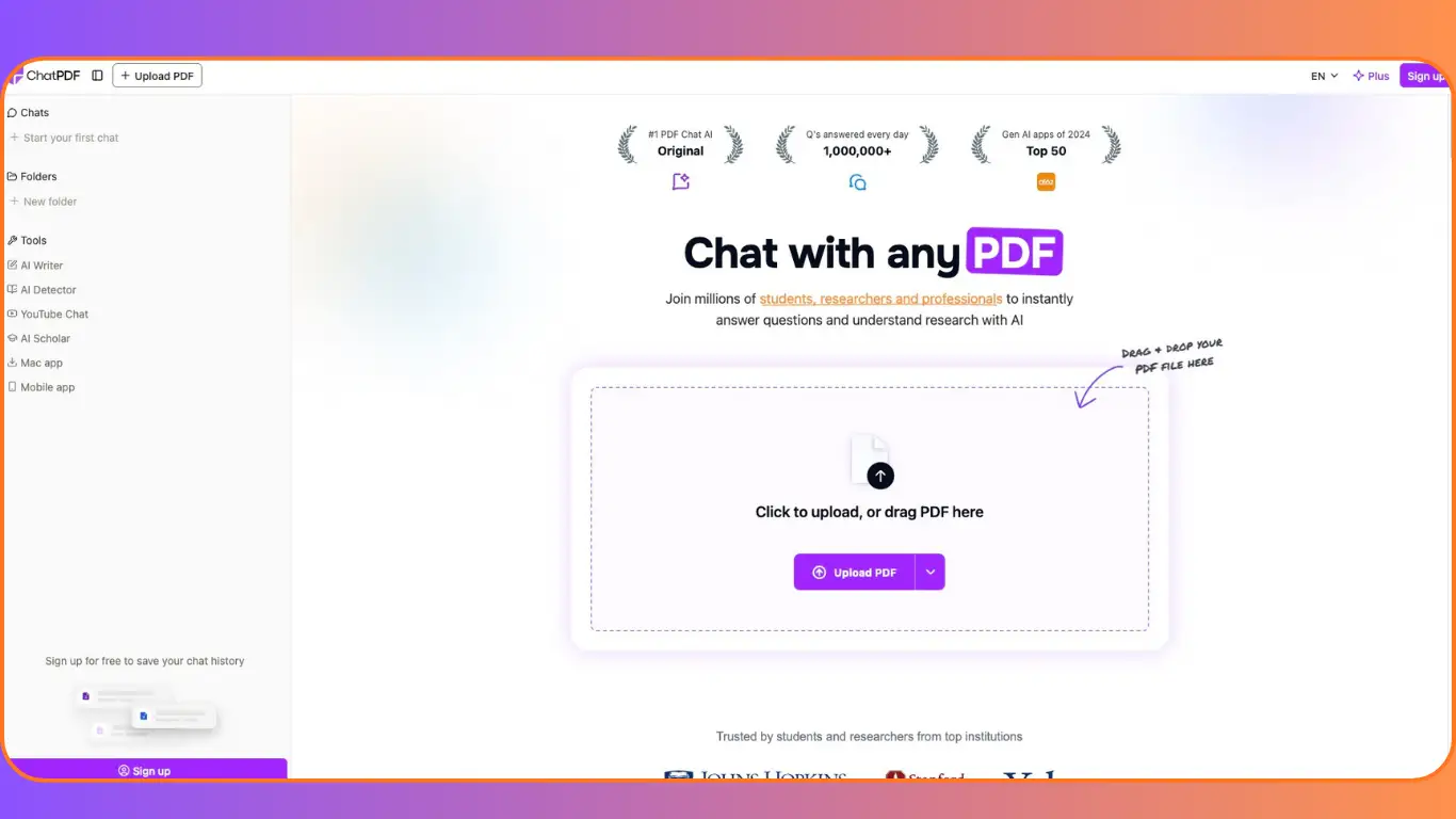 ChatPDF Review PDF वरच्या कामाचं Best #1 AI-Powered AI Tool